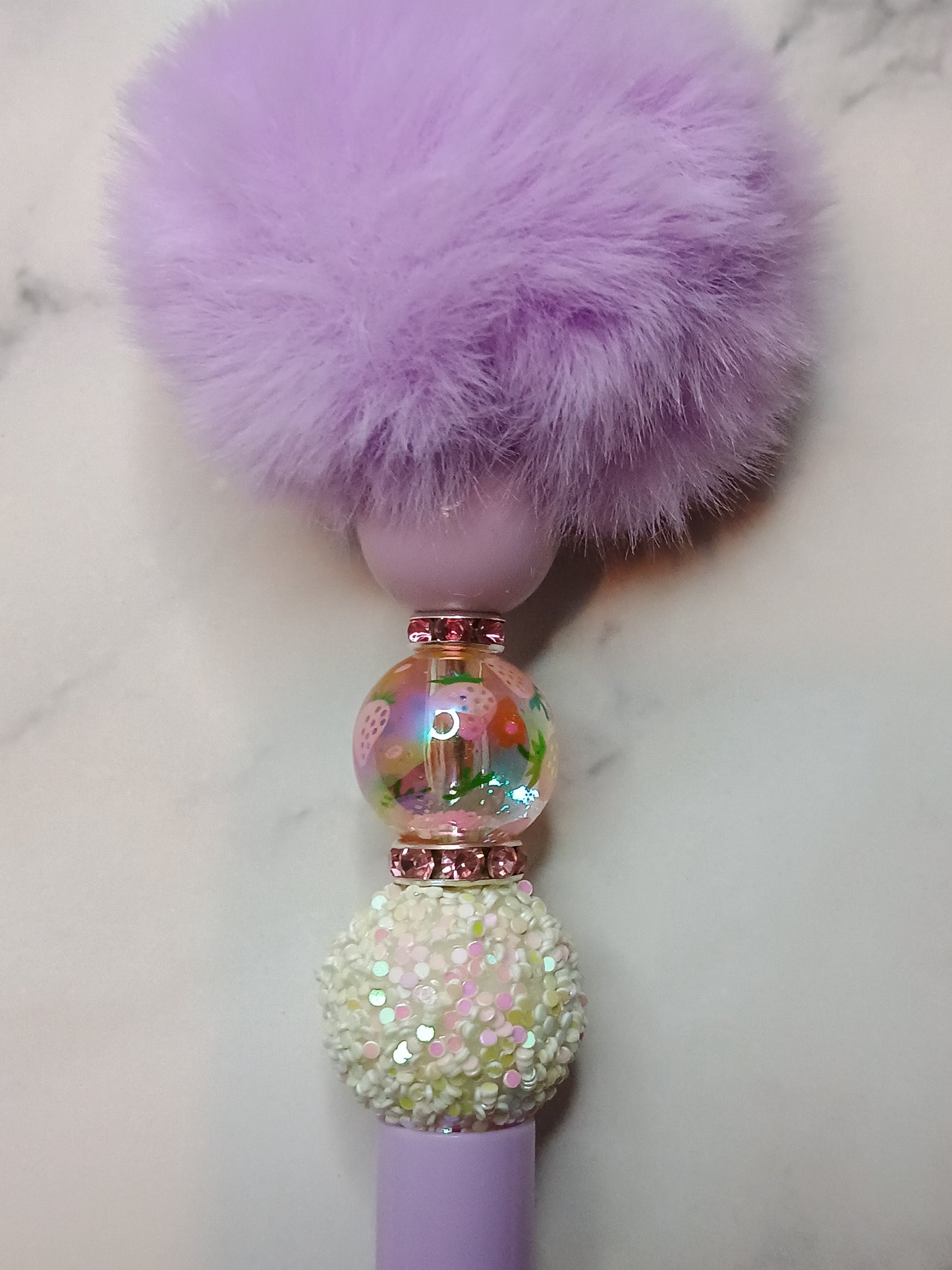 Purple fluffy strawberry