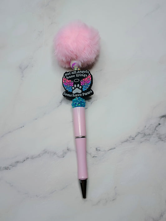Pink fluffy Not all Angels have wings, some have paws
