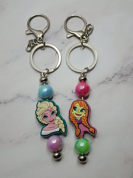 Elsa & Anna Keychain bundle