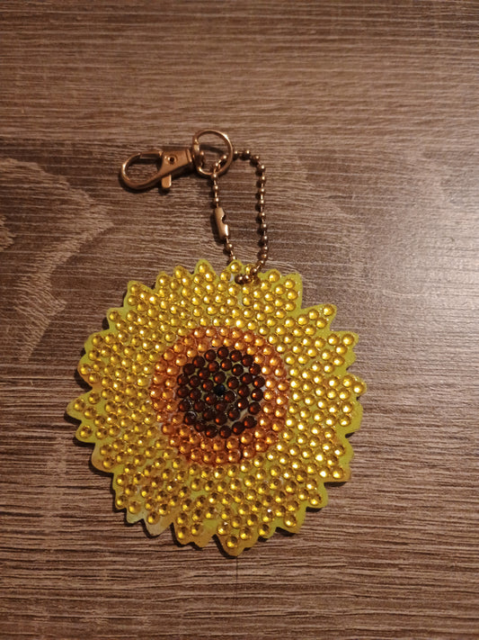 Sunflower keychain