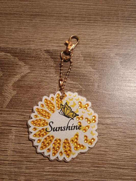 Sunflower keychain