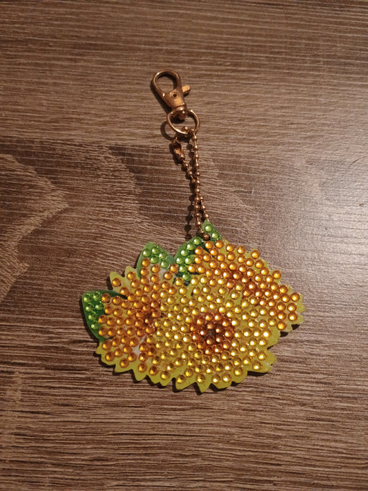 Sunflower keychain