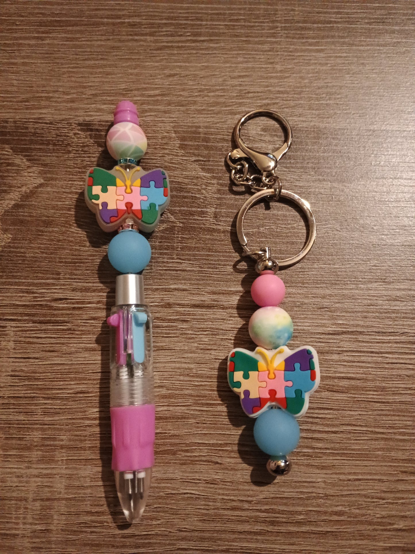 Autism pen and keychain
