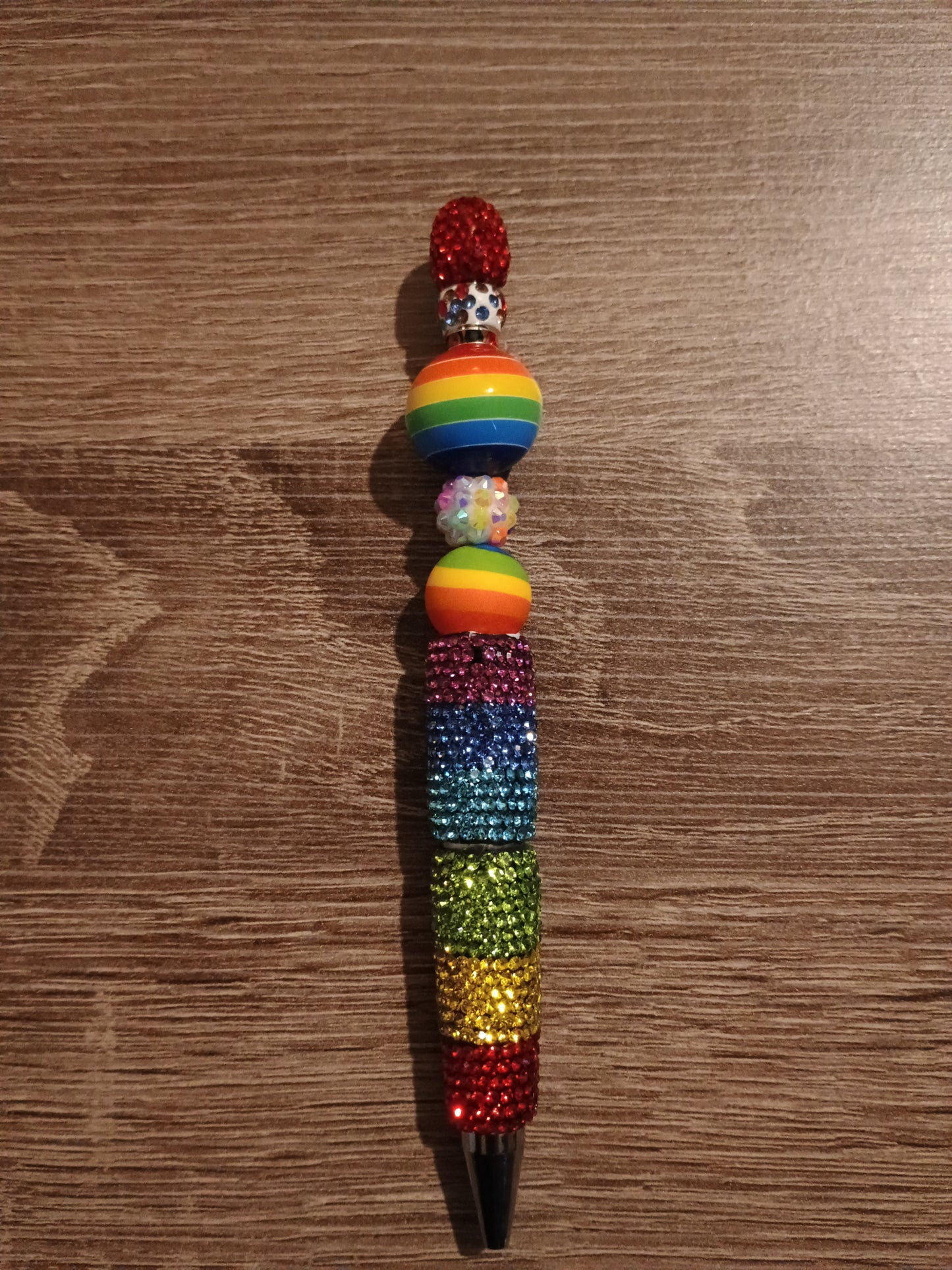 Rainbow bling pen