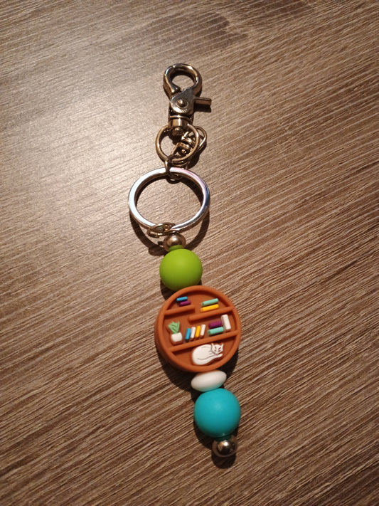 Focal bead keychain