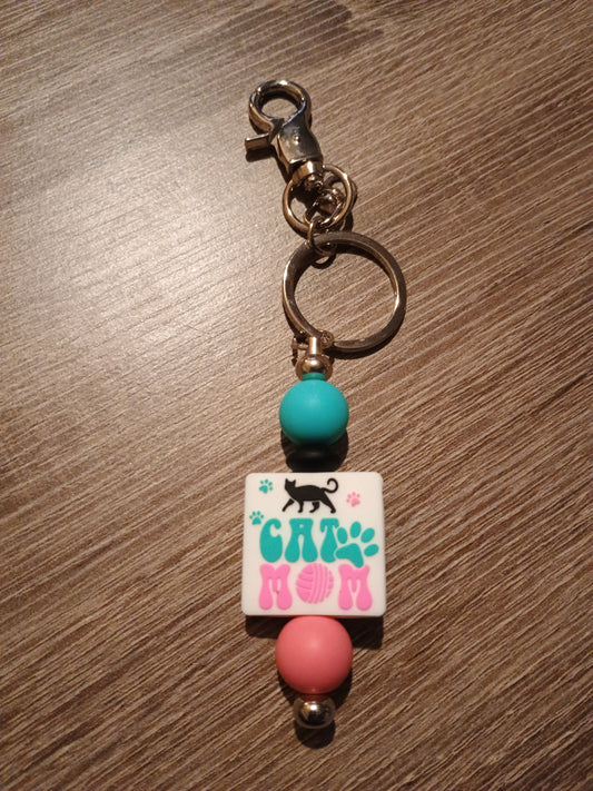 Focal bead keychain