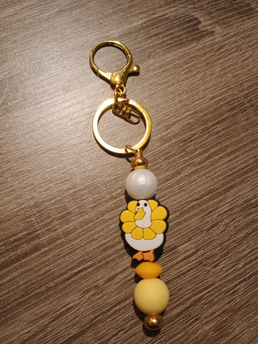 Focal bead keychain