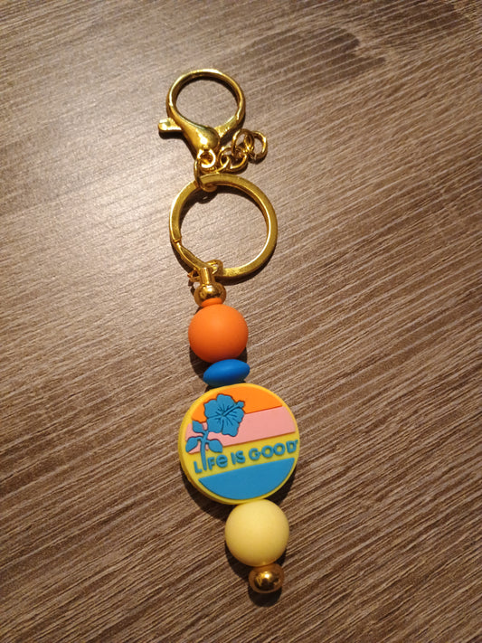 Focal bead keychain