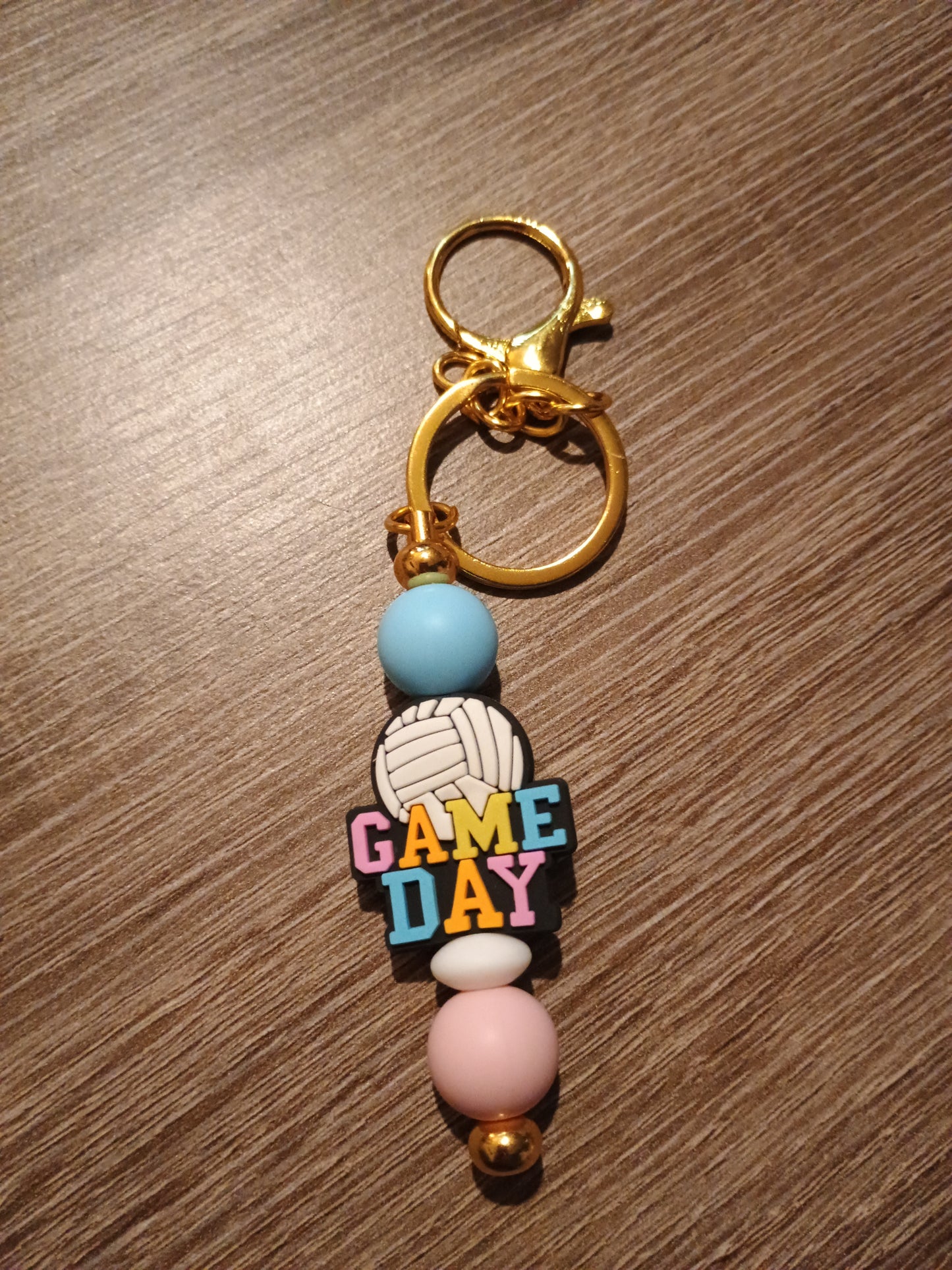 Focal bead keychain