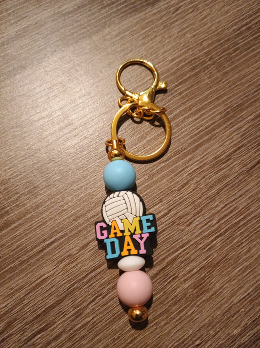 Focal bead keychain