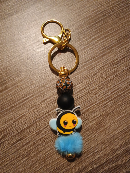 Focal bead keychain