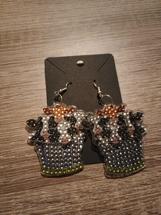 Diamond Art Earrings