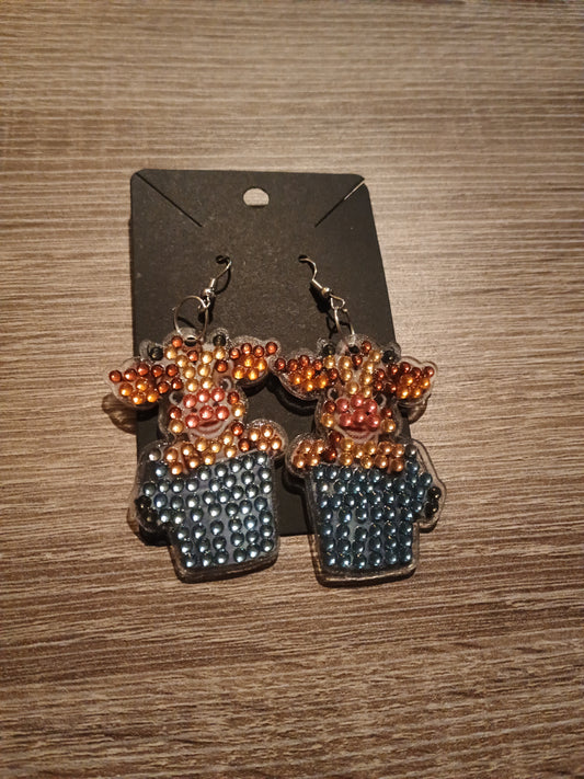 Diamond Art Earrings