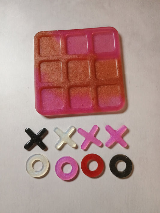 Resin tic tac toe boards