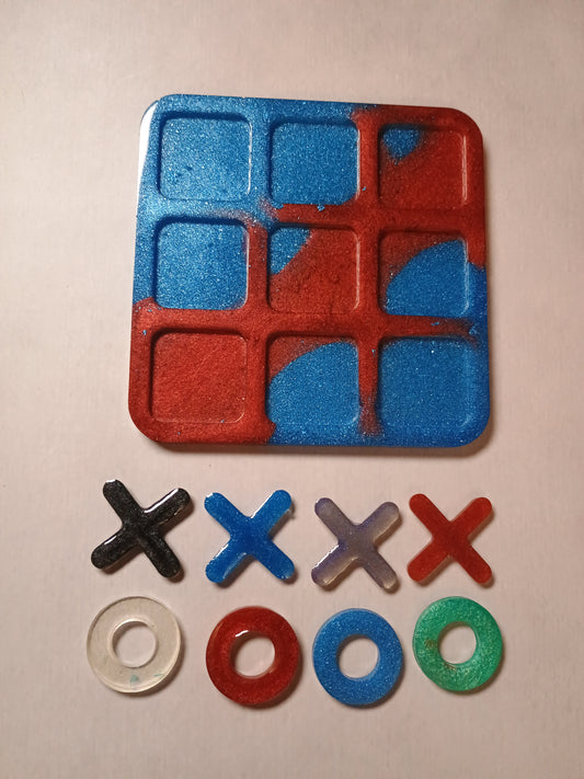 Resin tic tac toe boards
