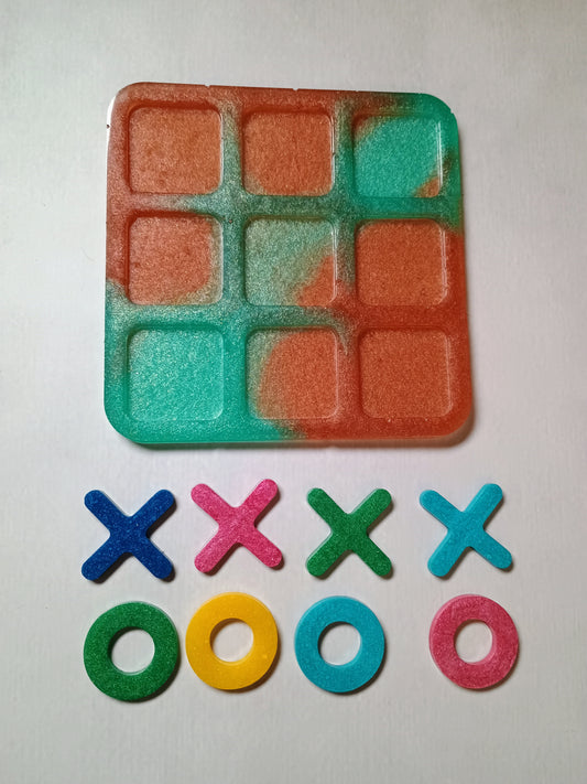 Resin tic tac toe boards