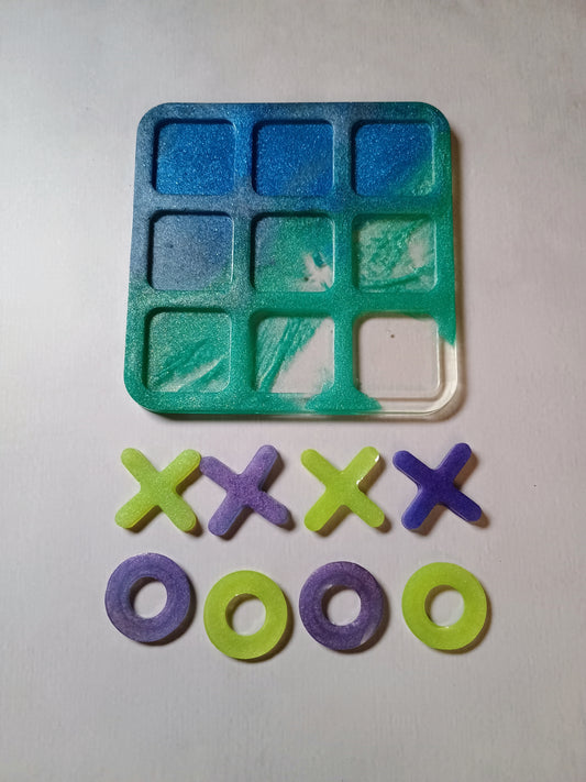 Resin tic tac toe boards