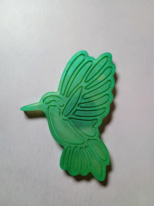 Resin hummingbird magnet
