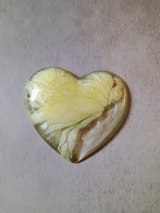 Resin heart magnet