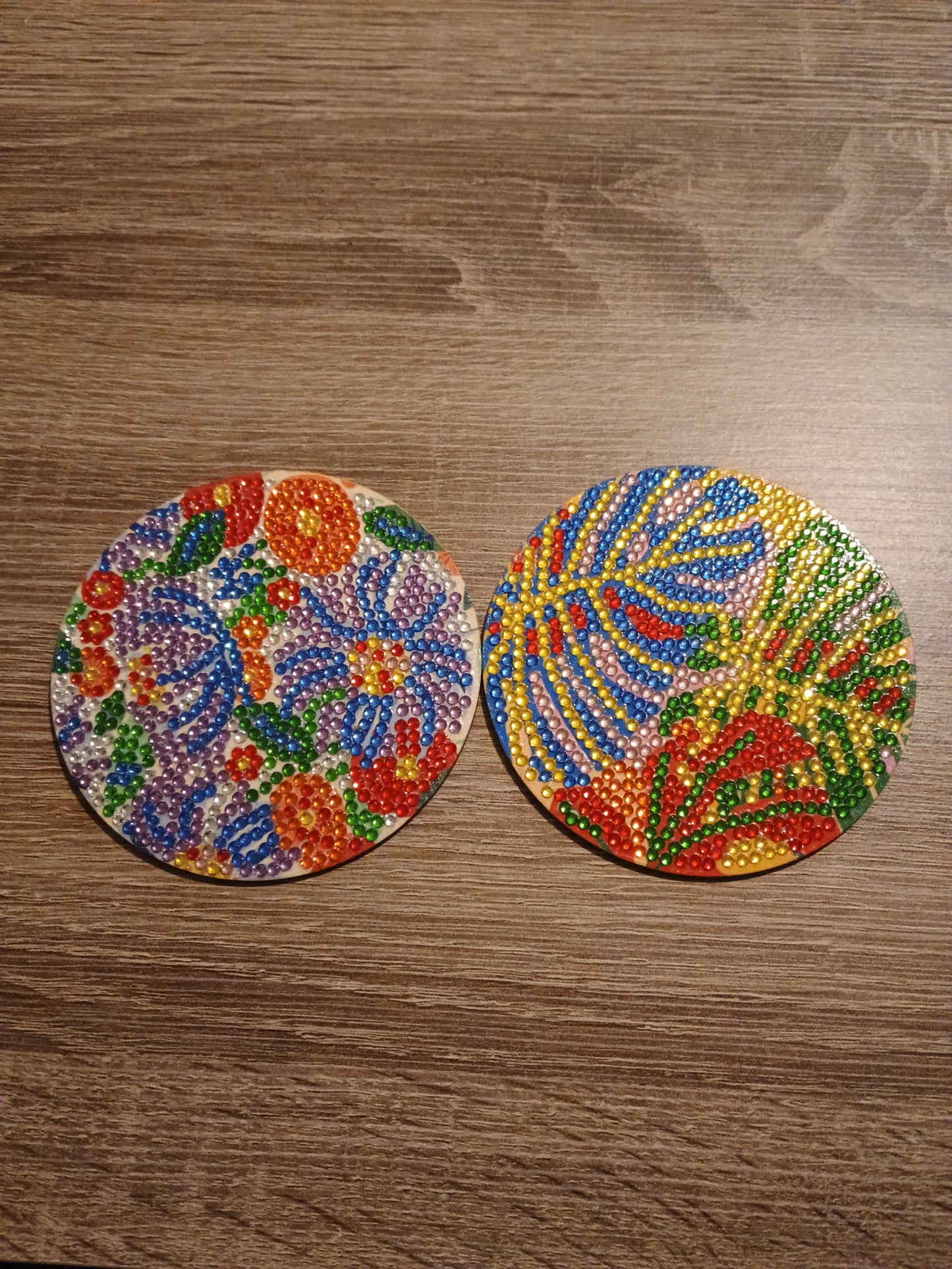 2pk Diamond Art coasters