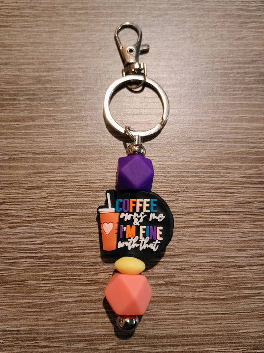 Focal Bead Keychain