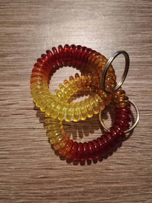 Wrist coil yellow multi