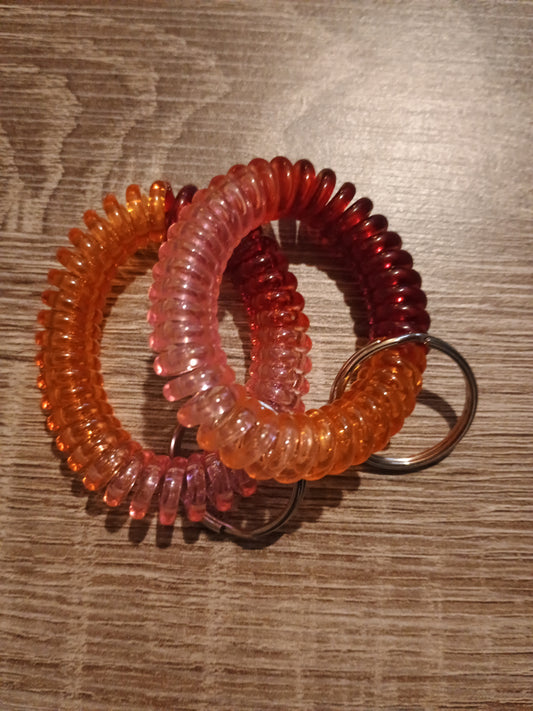 Wrist coil pink multi