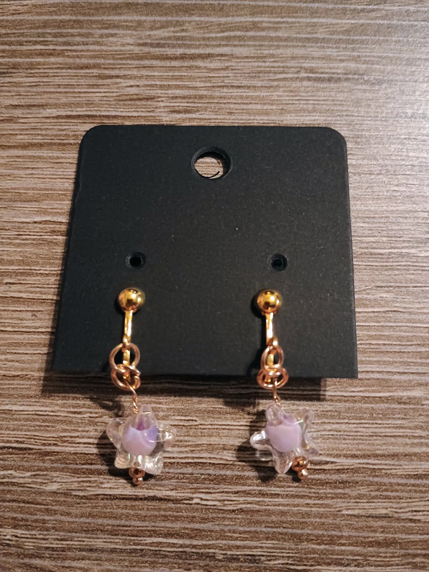 Dangle clip on earrings