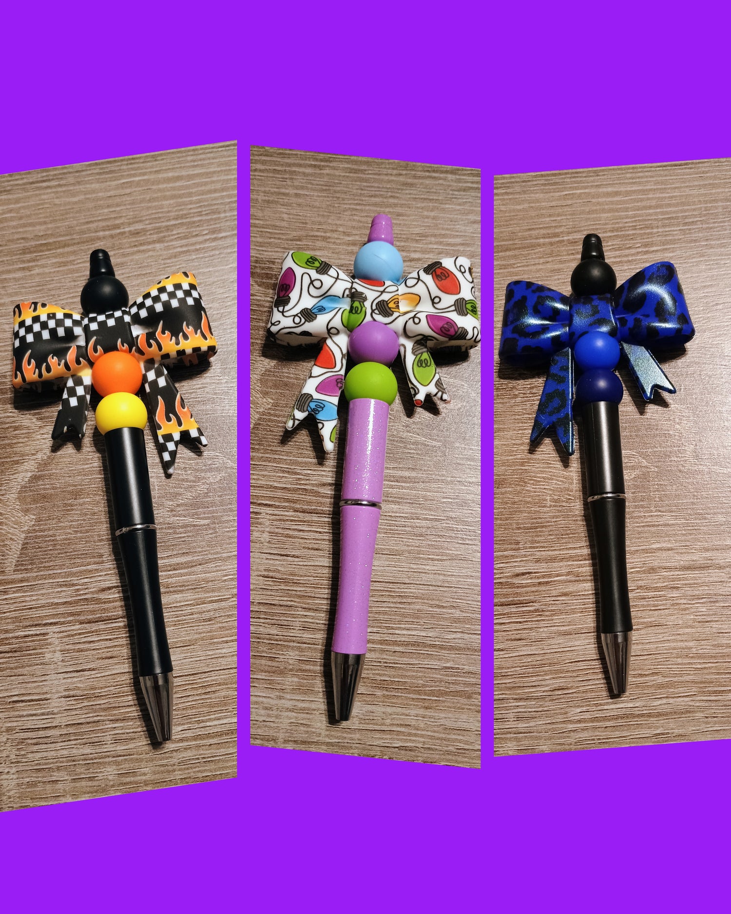 Bow pens and keychains