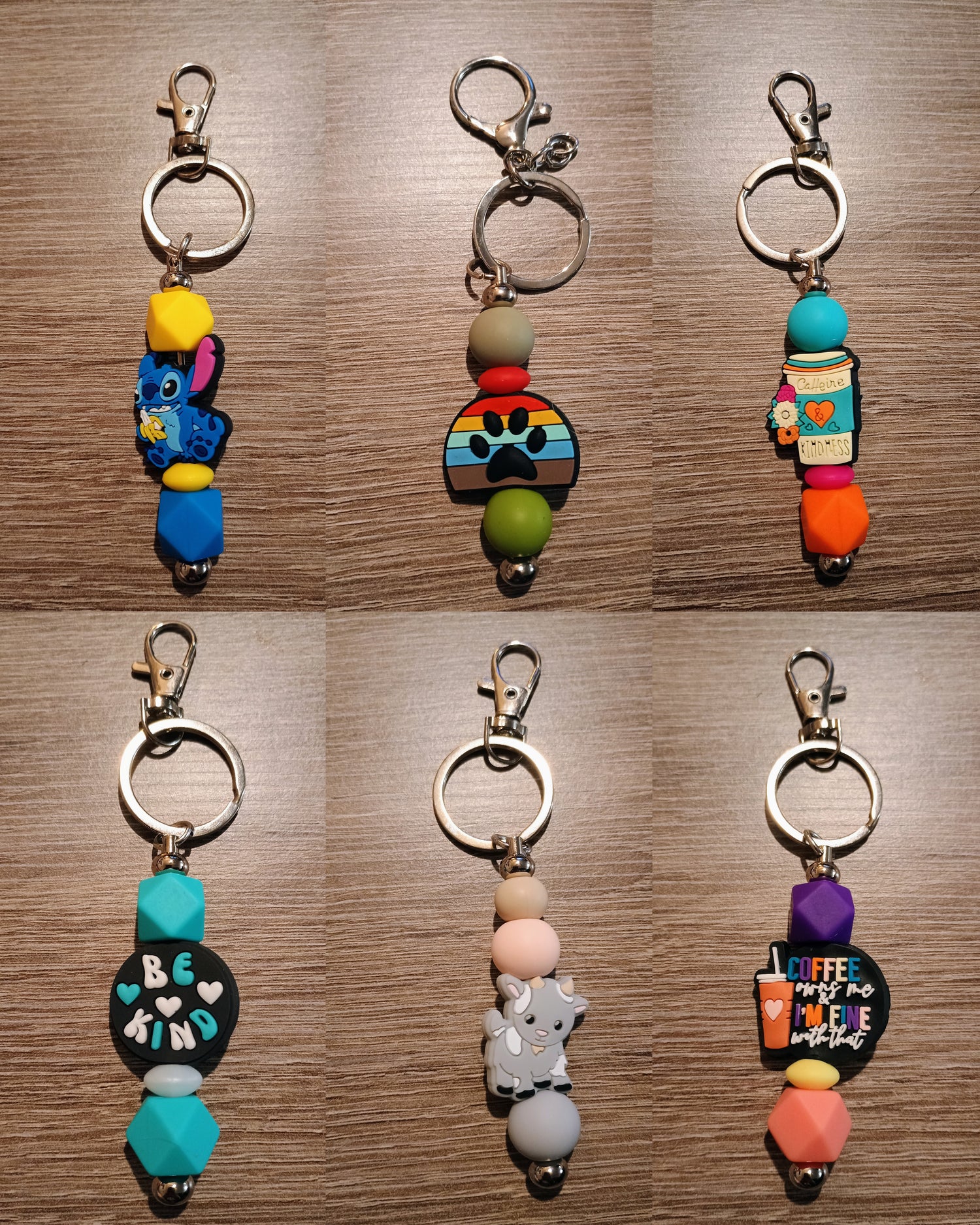 Focal Bead keychains