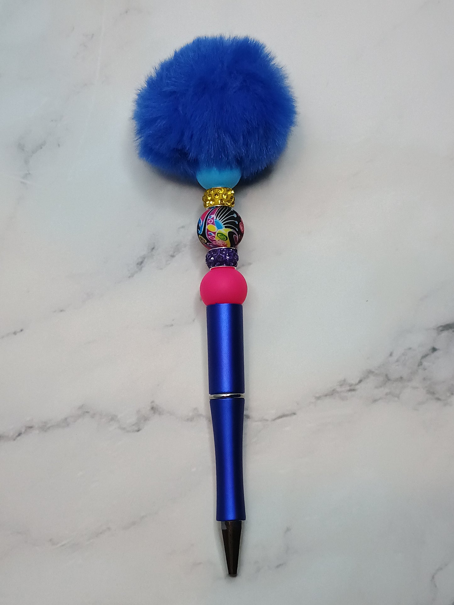 Blue fluffy
