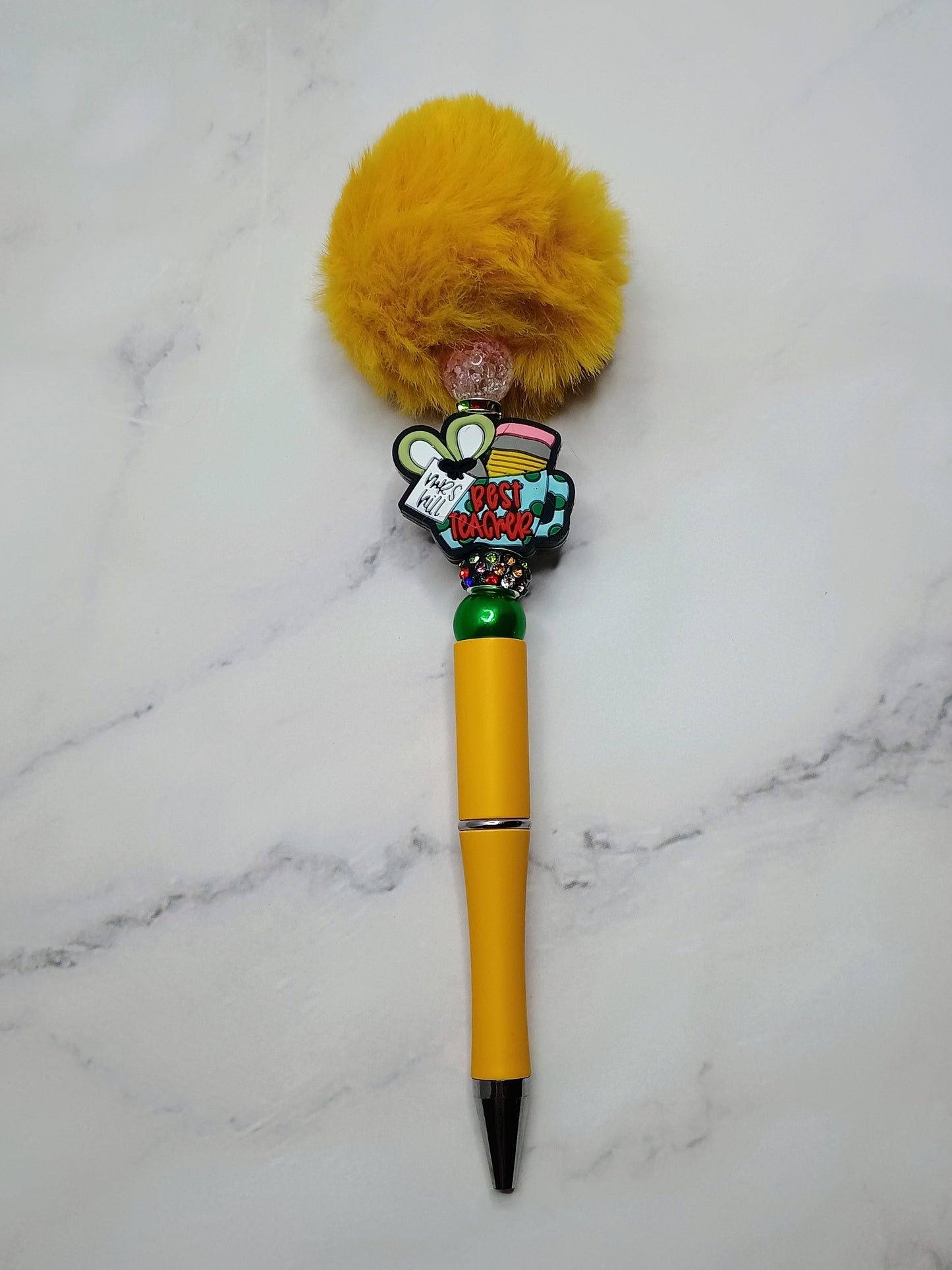 Yellow fluffy Best Teacher