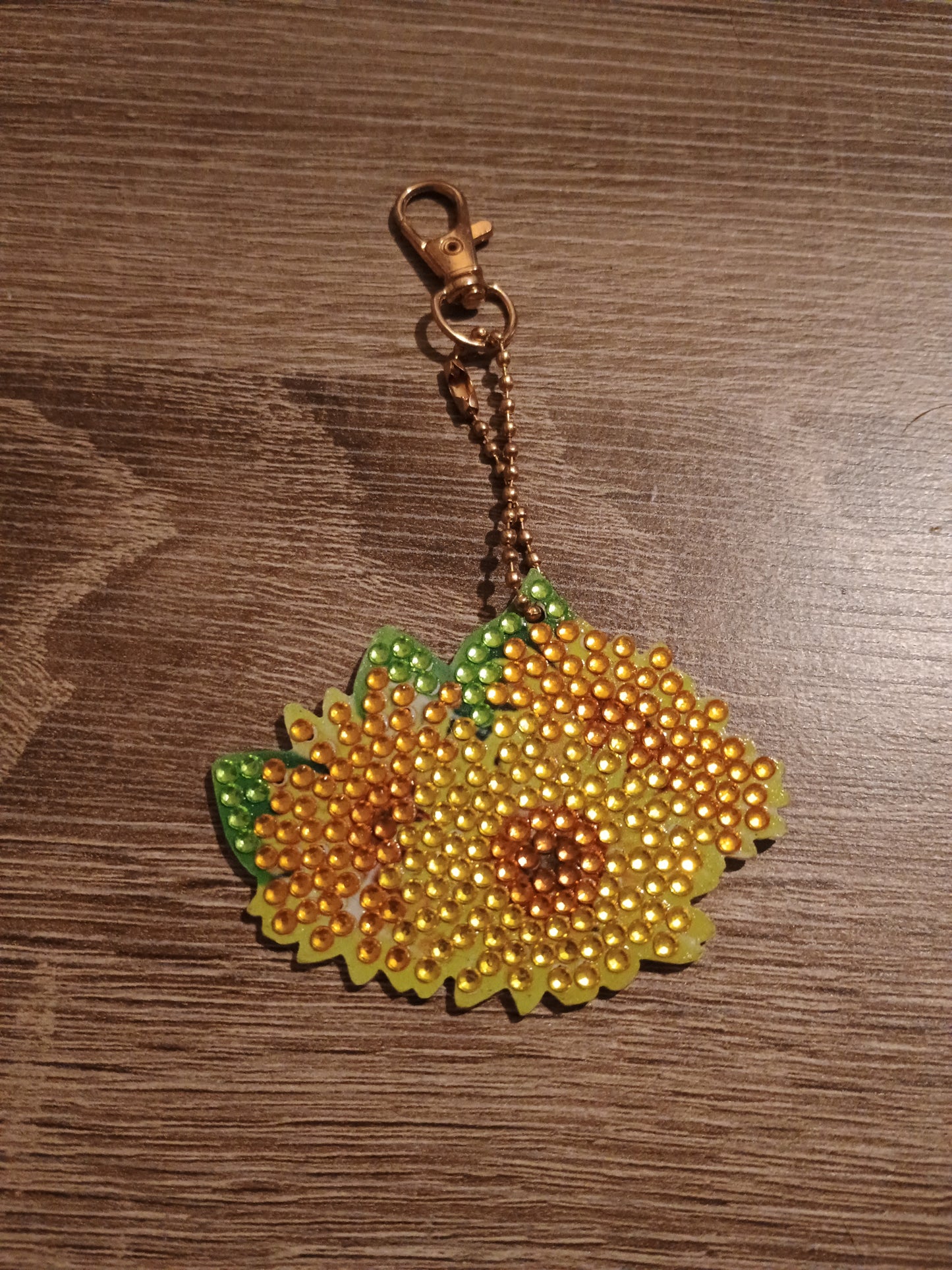 Sunflower keychain