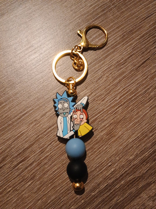 Focal bead keychain
