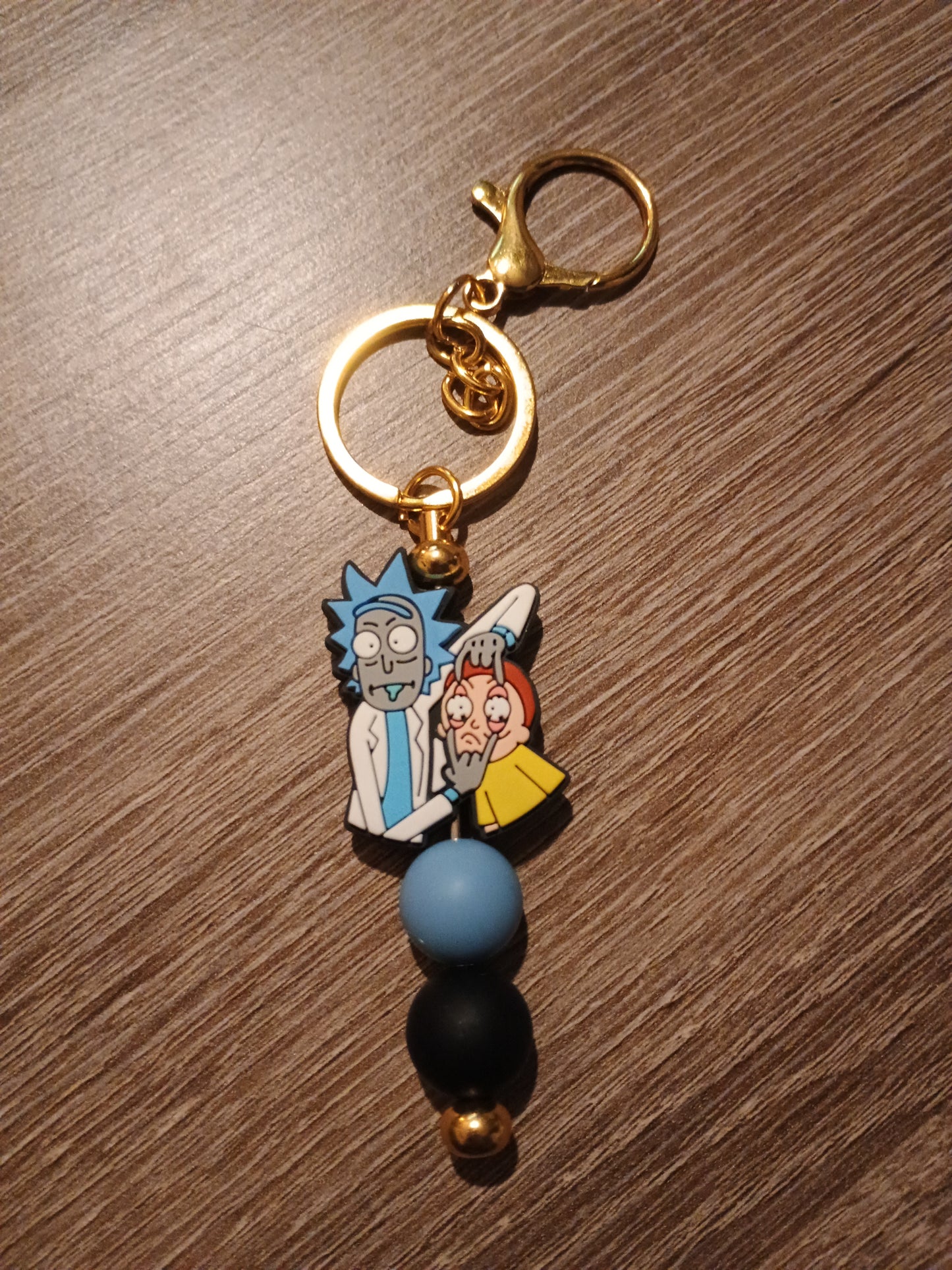 Focal bead keychain
