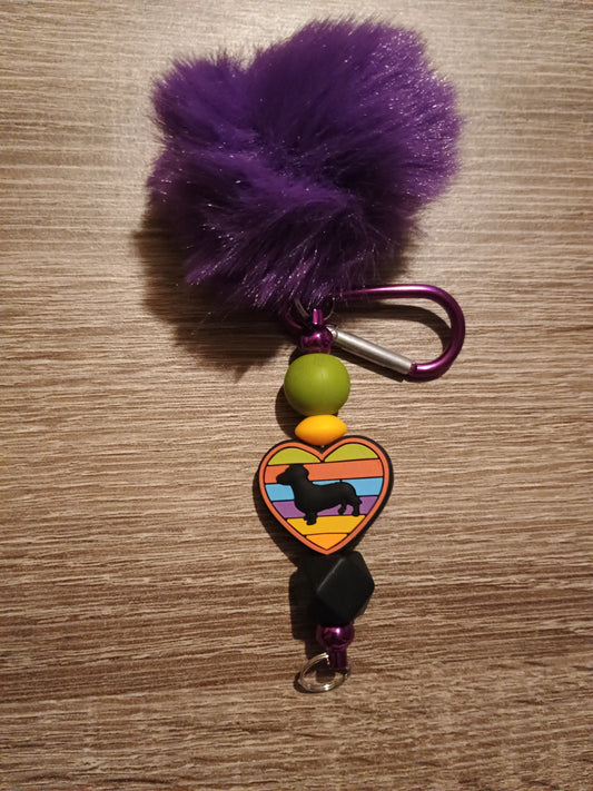 Pom Pom Keychain