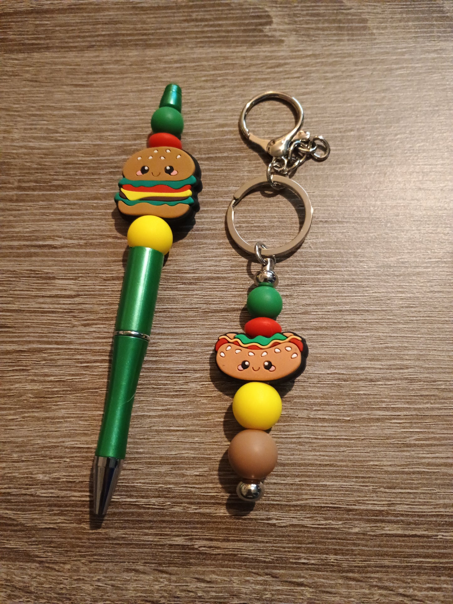 Taco pen and keychain bundle