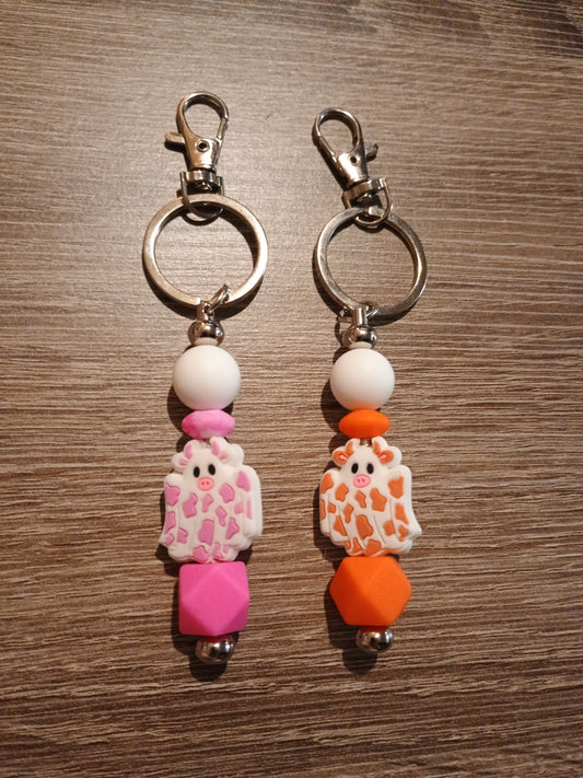 Cow ghost keychain bundle