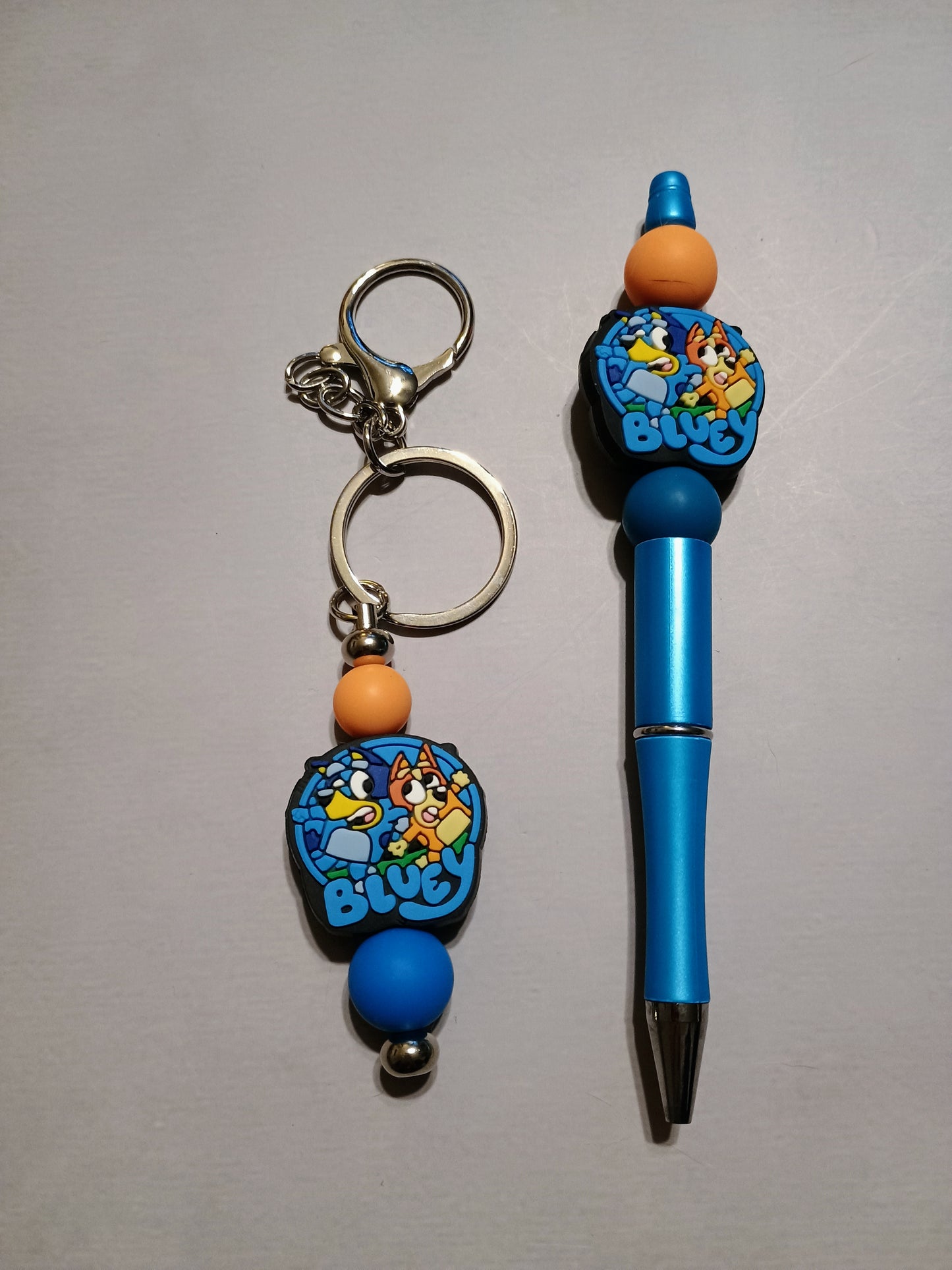 Bluey Pen and keychain bundle
