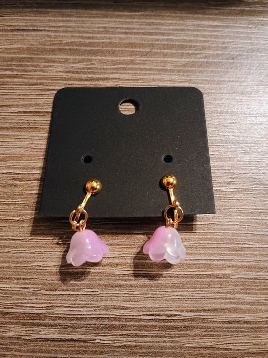 Dangle clip on earrings