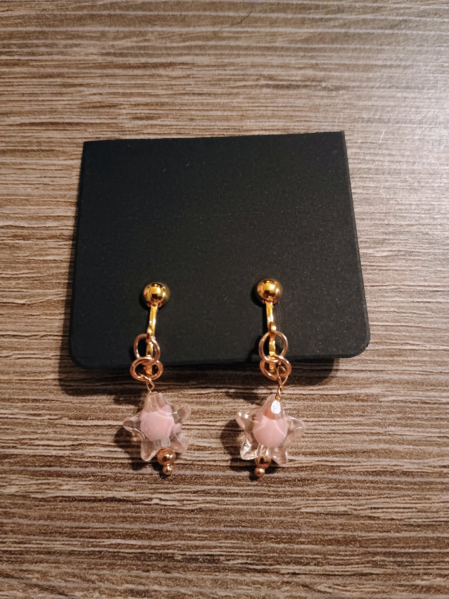 Dangle clip on earrings