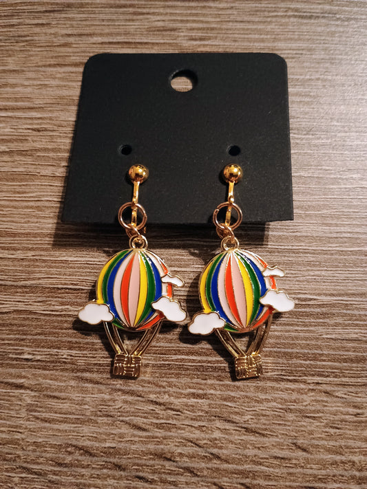 Dangle clip on earrings